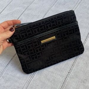 Tommy Hilfiger NWOT black wristlet.
